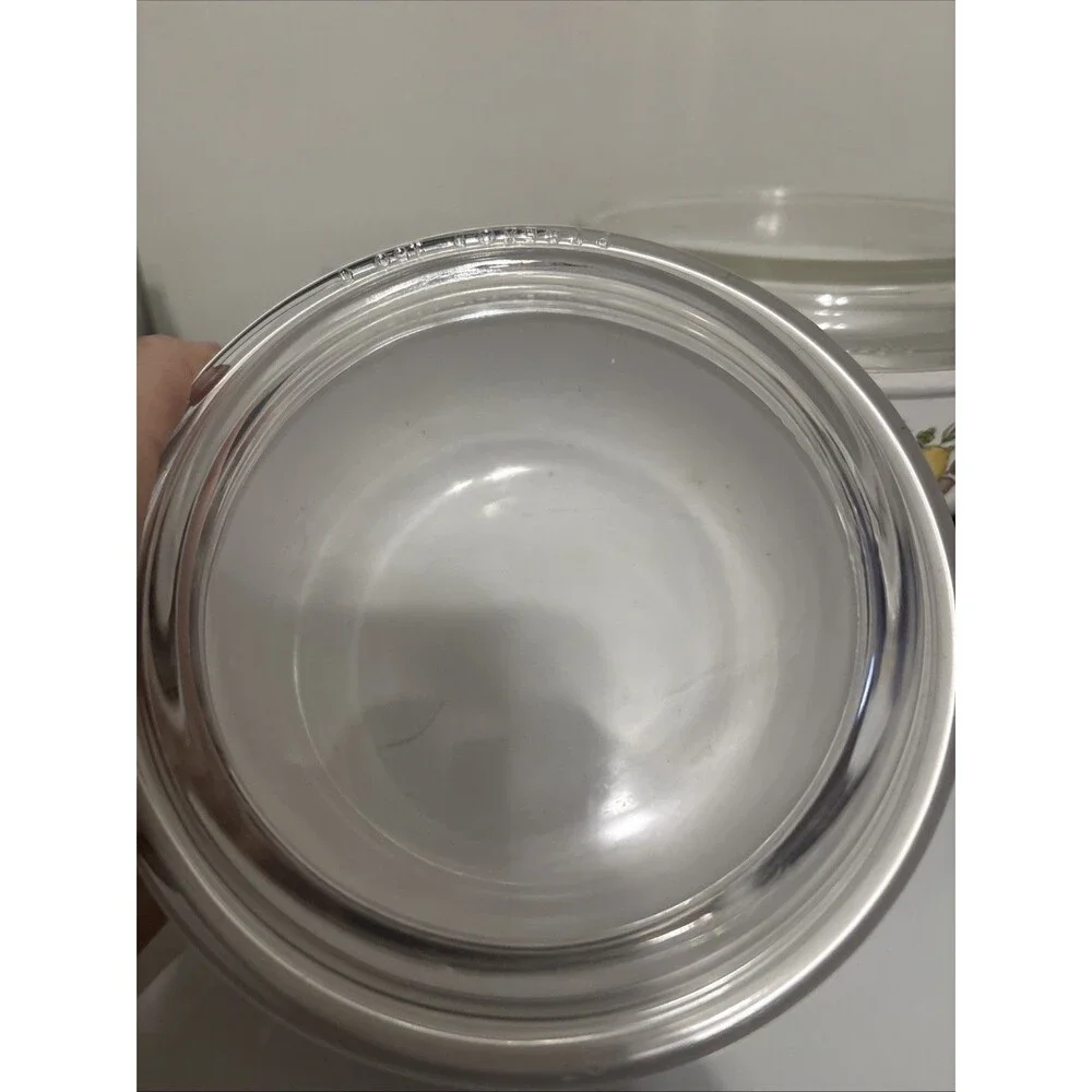 Corning Ware Set Spice Of Life & Plain Grab-It Bowl P-150-B With Glass Lid